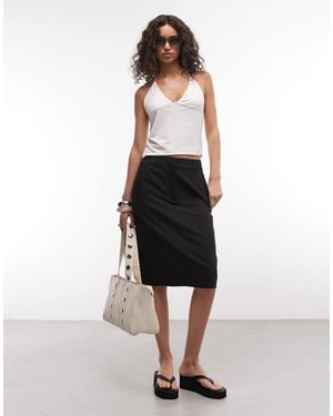 ASOS Elegante Knielange Kokerrok - Wit