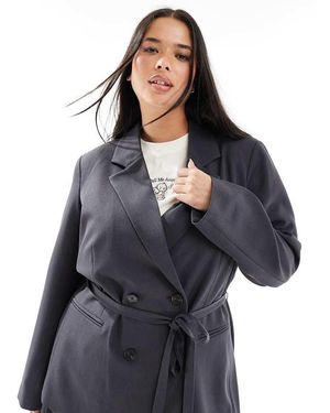 Vero Moda Blazer Doppiopetto Allacciato - Blu