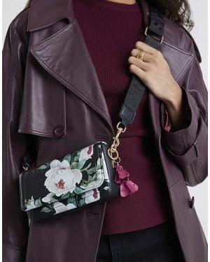 River Island Floral Cross Body Bag - Purple