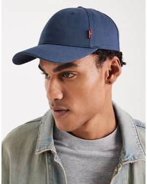 Levi's – klassische baseballkappe aus twill - Blau