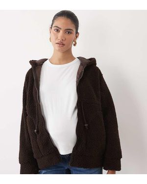 Mama.licious Mamalicious Zwangerschaps Teddyjack 3-In-1 Met Afneembaar Voorpand - Zwart