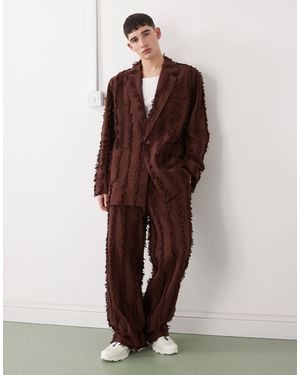 Reclaimed Vintage Oversized Suit Jacket - Brown