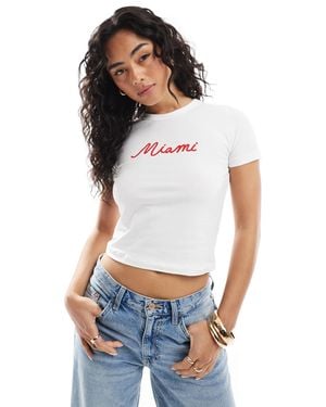 JJXX Miami Baby Tee - White