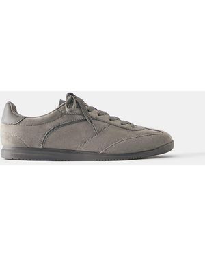 Pull&Bear Sneakers Slim Color Tortora - Grigio