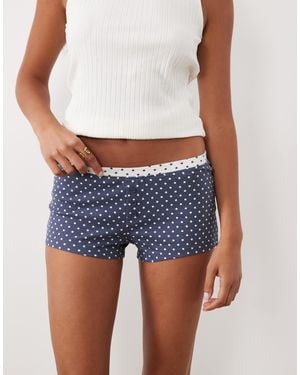 Cotton On 2 Pack Polka Dot Pyjama Shorts - Blue