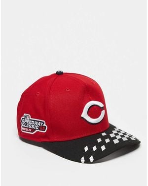 KTZ Speedway Logo Detail 9seventy Stretch Snapback Cap - Red
