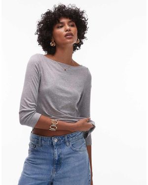 ARKET Top Mélange A Coste - Grigio