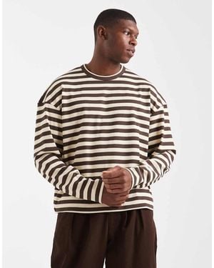 Redefined Rebel Boxy Striped Sweatshirt - Multicolour