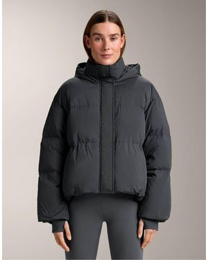 Oysho Short 100% Down Puffer Jacket - Grey