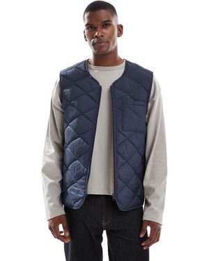 New Look Quilted Gilet - Blue