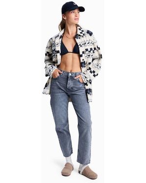 Roxy Patti Straight Mid Straight Jeans - Blue