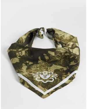 ASOS Camouflage Print Satin Bandana - Green