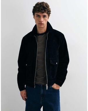 Only & Sons Chaqueta De Cuero Sintético Negra - Azul
