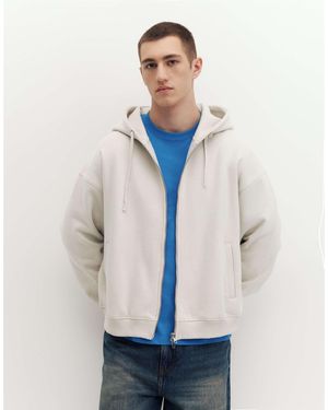 Pull&Bear Hoodie mit reißverschluss - Blau