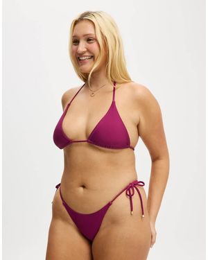 Cotton On String Triangle Bikini Top - Pink
