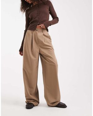Miss Selfridge Tailored Wide Leg Trouser - Natural