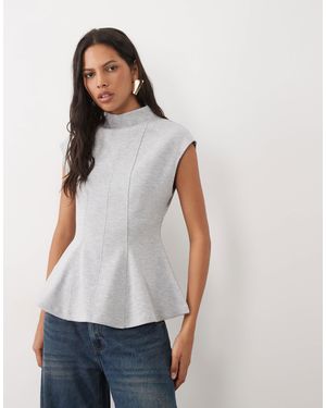 ASOS Corset Seaming Style T-shirt - White