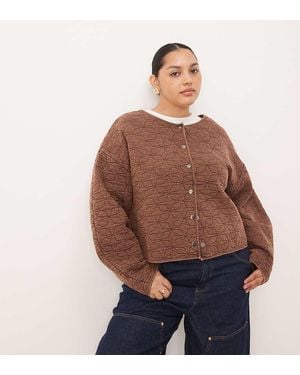 ASOS Asos Design Curve Quilted Jacket - Brown