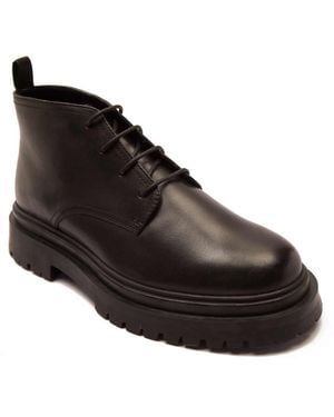 OFF THE HOOK 'Hardrock' Leather Chukka Ankle Boots - Black