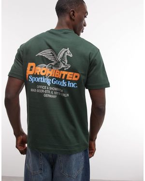 Prohibited Showroom - t-shirt imprimé au dos - Vert