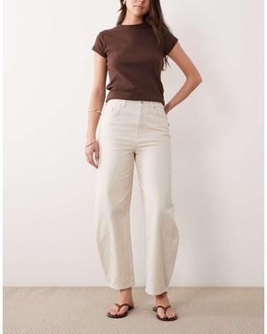 New Look Vaqueros De Pernera Barrel Tapered De - Neutro