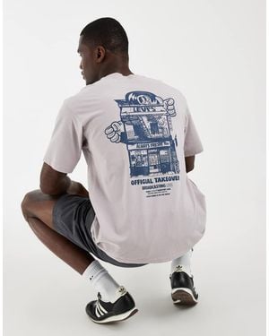 Levi's Camiseta Con Estampado Gráfico Vintage - Gris