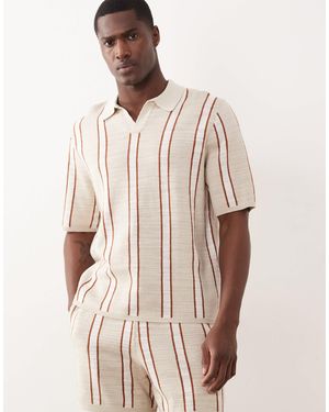 ASOS – strick-polohemd - Natur