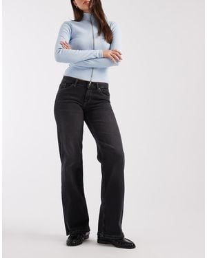 ONLY Judy Low Rise Wide Leg Jeans - Blue