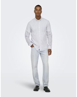 Only & Sons Regular Fit Jeans - White