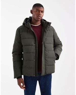 Only & Sons Waterproof Hooded Puffer Coat - Grey