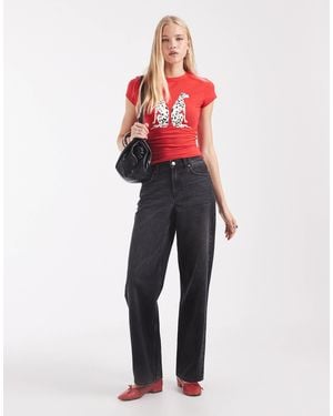ASOS Baby Tee With Dalmation Graphic - Red