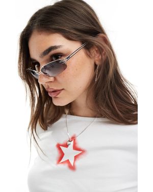 Aire Helix Narrow Metal Sunglasses - Black