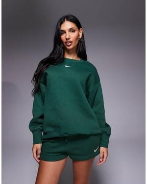 Nike Sudadera Verde Extragrande Phoenix Fleece De