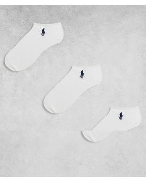 Polo Ralph Lauren 3 Pack No Show Socks - White