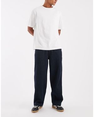 Levi's Pantalones Chinos Baggy En Azul Oscuro - Blanco