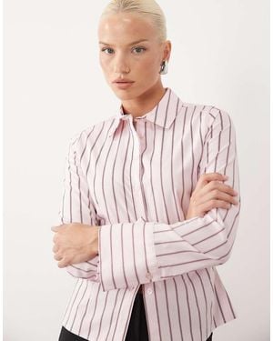 Gina Tricot Camicia Stretta - Rosa