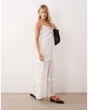 Iisla & Bird Maxi Ruffle Dress - Natural