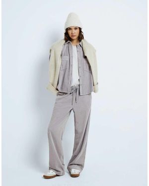 River Island Cord Relaxed Shirt - White