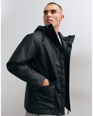 Rains 21450 Nome Waterproof Flat Padded Insulated Parka Jacket - Black