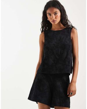 Pieces Pantaloncini A Vita Alta - Nero