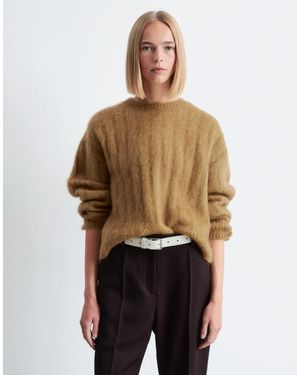 & Other Stories Supersoft Fluffy Mohair And Wool Wide Rib Jumper - Natural