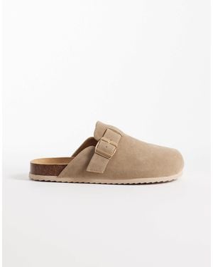 SEQWL Soda - sabots style mules à enfiler avec boucle - taupe - Marron