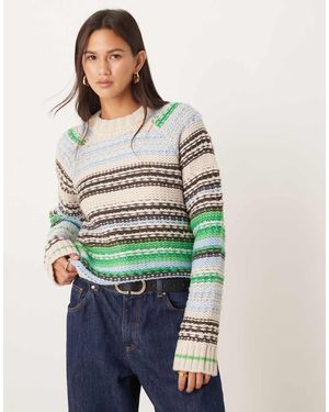 Y.A.S Wool Mix Knitted Jumper - Blue