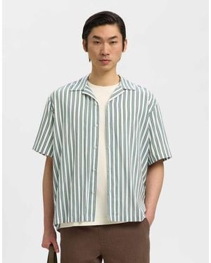SELECTED Short Sleeved Shirt - Blue