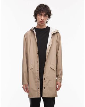 Rains 12020 Waterproof Long Jacket - Natural