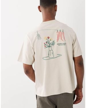 Abercrombie & Fitch Chili Peppers Back Graphic T-shirt - Natural