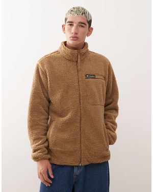 Columbia rugged Ridge High Pile Full Zip Fleece - Brown