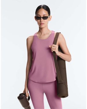 Oysho Cross-Back Comfortlux T-Shirt - Pink