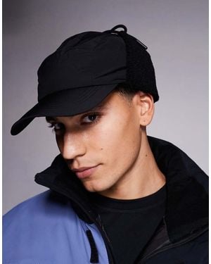 ASOS 4505 Ski & Snow 4505 Ski Fleece Trapper Cap - Blue