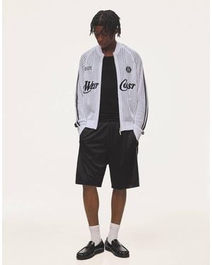 Bershka Retro Mesh Jacket - White